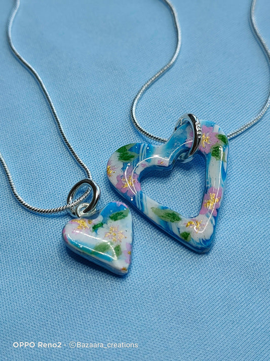 Mother and child necklaces